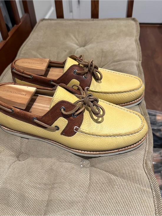 Johnston & Murphy Other - Johnston & Murphy Men's Yellow and Brown Two-Tone Leather Boat Shoes